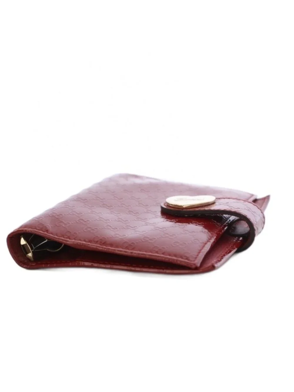 Gucci Guccissima Agenda Notebook Case Patent Leather